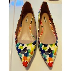 Floral patent pointed flats